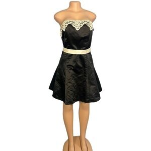 Jessica McClintock for Gun Sax Vintage Black Sleeveless Dress